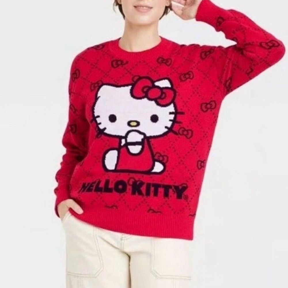 Hello Kitty Sanrio Sweater Sz L